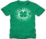 St. Patrick's Day 10% Irish 100% Drunk Distressed Green Adult T-shirt Tee