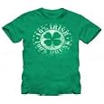 St. Patrick's Day 10% Irish 100% Drunk Distressed Green Adult T-shirt Tee