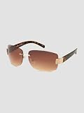 31vYD%2BDchRL. SL160  Franco Sarto Rimless Sunglasses Women