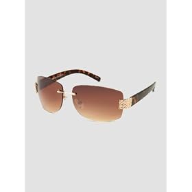 Click here to buy Franco Sarto Rimless Sunglasses Women.