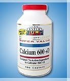 Calcium 600 +D - 400 Caplets