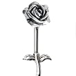 Sterling Silver 925 Rose Nipple Ring