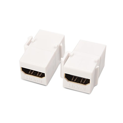 Cable matters (2-pack) gold-plated hdmi keystone jack insert