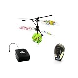 Intelli UFO 3-channel Mini UFO Remote Control Helicopter - Green Color