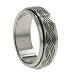 316L Stainless Steel Ring Spinner ring. Width: 8mm
