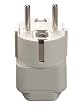 Grounded Adapter - Europe to Russia - White