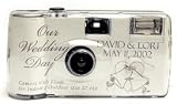 Personalized Silver Bell Wedding Camera - 12 Pack