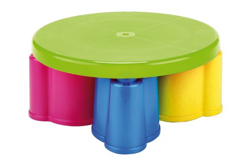 Imagen 3 de Feber outdoor Flip Flap Table - Mesa plegable con cuatro asientos (106 cm diámetro)