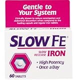 Slow Fe, High Potency Iron 45 mg, Slow Release - 60 Tablets