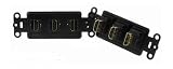 PowerBridge HDMI-3-BK HDMI Triple Pass-Thru Decora Insert (Each, Black)