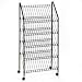 Safco 4129CH Mobile literature rack, 32-1/2w x 32d x 63-5/8, charcoal