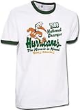 NCAA Vintage 1983 Miami Hurricanes Football National Champions White/Green Ringer T-Shirt