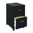 CommClad Home Office 18" Deep 2 Drawer Vertical Mobile File Cabinet 16872 / 16873 Color: Black