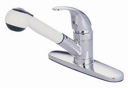 Elements of Design Daytona Chrome Single Handle Kitchen Faucet with Single Lever