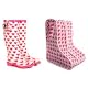 Pink heart wellies with pink heart boot bag