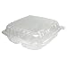Dart C95PST3 25.2 Fluid-Ounce Capacity 8.9 Inch Length by 9.4 Inch Width by 3 Inch Height Clearseal Hinged Lid Large Container with 3 compartment 100-Pack (Case of 2)