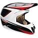 THOR 2010 Force Composite Edge Graphic Off-Road Motorcycle Helmet BLACK/WHITE SM