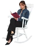 Elegant New Hill Country Adult-Sized Wooden Rocking ChairChoose Color: Natural