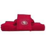 San Francisco 49ers Three Piece Embroidered Bath Towel Set
