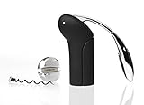 Rabbit Vertical Corkscrew with Foil Cutter and Extra Spiral (Velvet Black)