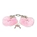 Playhouse Eroflame PMS0720009 Furry Love Cuffs, Liebes-Handschellen, mit abnehmbaren Pl�schbez�gen, Pink