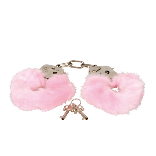 Produkt-Bild: Playhouse Eroflame PMS0720009 Furry Love Cuffs, Liebes-Handschellen, mit abnehmbaren Pl&uuml;schbez&uuml;gen, Pink