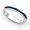 14k White Gold Channel set Blue Sapphire Wedding Band Ring, 4
