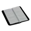 Samsill 80850 Samsill Sterling Vinyl Business Card File, 160-Card Cap, 10-1/8 x 4-3/4, BK