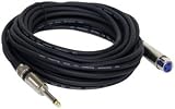 Pyle Pro PPMJL30 30' Professional Microphone Cable 1/4 Male to XLR Female