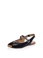 Bueno Sandalias planas (Negro)