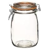 Kitchen Craft Home Made Deluxe Glass Preserving Jar, 1000ml (35oz)