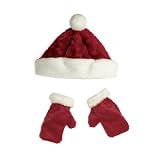 Fuzzy Wear Santa Hat & Mittens Set by North American Bear Co. (3759)