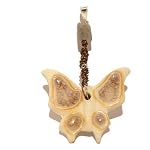 Labradorite Pendant 03 Animal Butterfly Ceramic Stone Crystal Healing 3.5