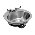 Just Oval Bowl Lavatory Topmount Stainless Steel Sink, OLF-1619