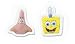 SpongeBob & Patrick Cupcake Mini Plac Toppers - 12ct