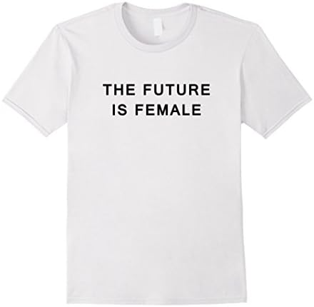 Men's The Future is Female Feminist T Shirt Large White