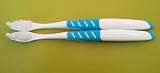 The new generation US patented, non-nylon, tapered, soft, and ultra fine bristles - AFT multiple pattern 2 manual toothbrushes -- for people with smaller-sized mouths or sensitive gums, please buy our Sanha 5 Manual Toothbrushes