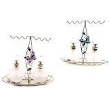 WindsorTech - Frosted Glass Jewellery Holder with Perfume Bottles