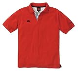 カンタベリー S/S RUGGER POLO レッド L