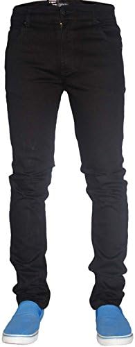 G-72 Denim Men's Slim Fit Cotton Jeans 36w X 34l Black