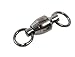 Spro Ball Bearing Swivel with 2 Welded Ring-Pack of 10 (NS Black, Size 4)