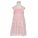 Bonnie Jean Girls Pink Mesh Embroidered Easter Dre...