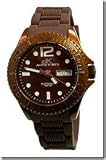 Adee Kaye Woman's Aluminum Brown Diver Watch AK5433L
