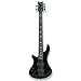 Black Left-handed 5 String Electric Bass, Bolt-on Maple Neck, Poplar Body