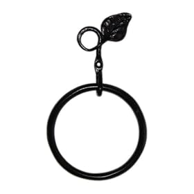 Calico Wrought Iron Leaf Towel Ring