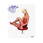 Paris Hilton Sexy ''Red Chair'' Pose 8x10 Autographed Photo