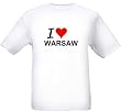 I LOVE WARSAW - City-series - White T-shirt