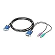 KVM Cables All-In-1, VGA And PS2, 6ft.