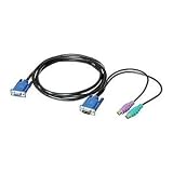 KVM Cables All-In-1, VGA And PS2, 6ft.