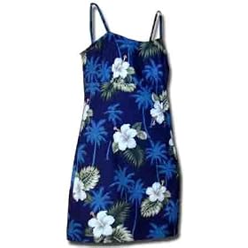 Misses Bamboo and Hibiscus Hawaiian Sun Dress